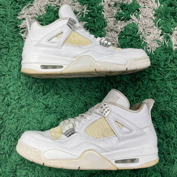Jordan 4 Retro Pure Money (2017) Sneakers Shoes sz 10 Pre Owned No Box